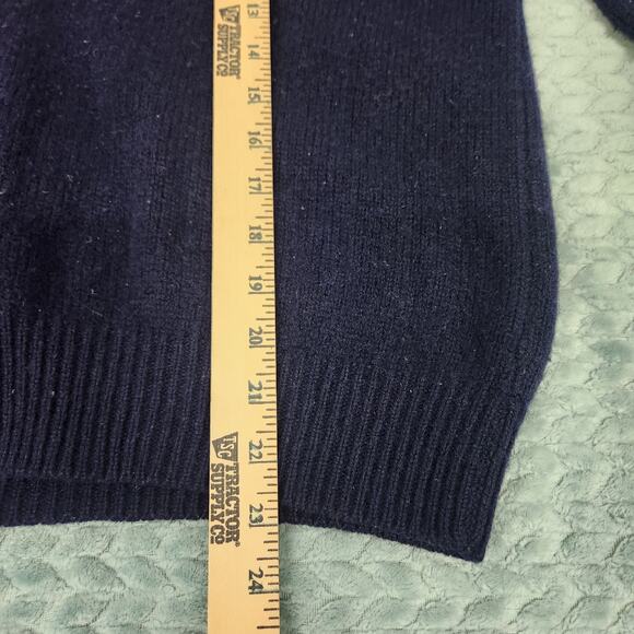 Vintage Benetton Shetland Wool Geometric Chunky Pullover Sweater Sz Medium Large - Picture 5 of 9